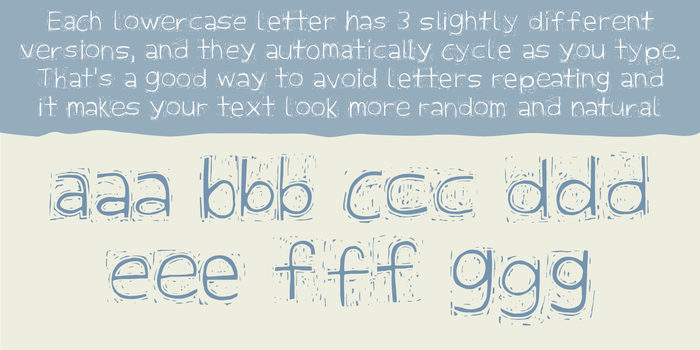 Example font Bottle Fork #6